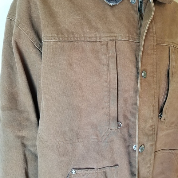 Sorel workwear heavy canvas jacket Mens xxl brown - Picture 6 of 8